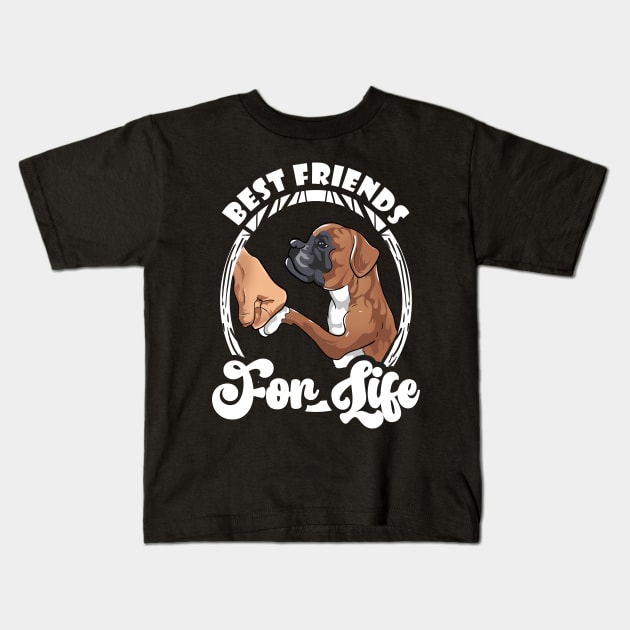 Dog Best friends For Life Kids T-Shirt by JDaneStore